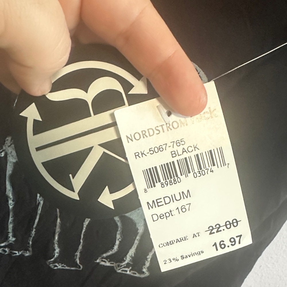 Recycled Karma Black Elephant Tee - Picture 3 of 7